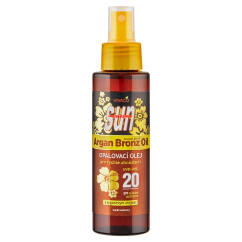 VIVACO Sun Vital Opalovací olej s arganovým olejem SPF 20 100ml