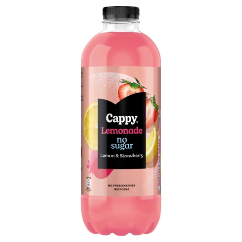 Cappy Lemonade No Sugar Lemon & Strawberry 1,25l