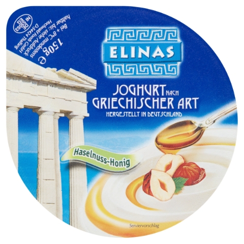 Elinas Jogurt řeckého typu s 16% oříškovo-medové složky 150g