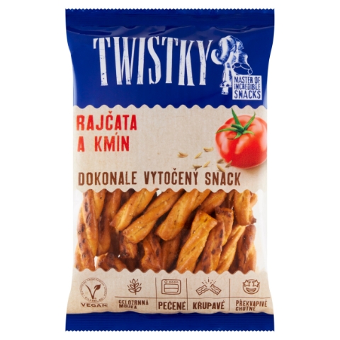 Twistky Snack s rajčaty a kmínem 160g
