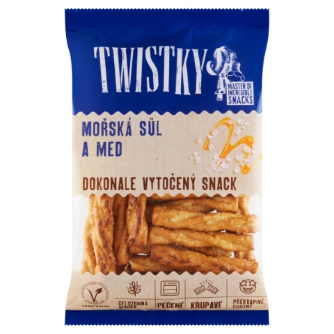 Twistky Snack s medem a jedlou mořskou solí 160g