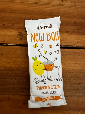 Cerea  New Bar tyčinka tvaroh & citron, 28 g