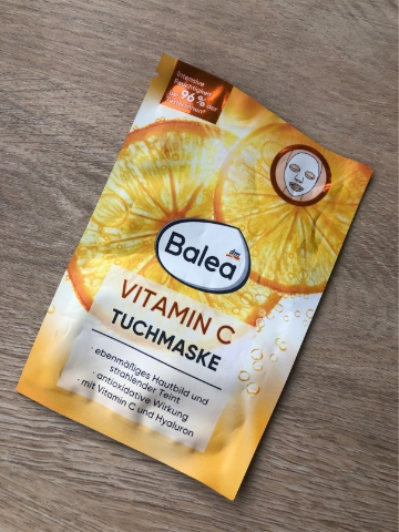 Balea Vitamin C  Textilná pleťová maska 1ks