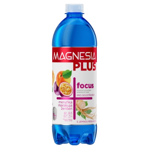 Magnesia Plus focus meruňka marakuja ženšen 0,7l