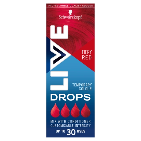 Schwarzkopf Live Drops barva na vlasy ohnivá červená 30ml