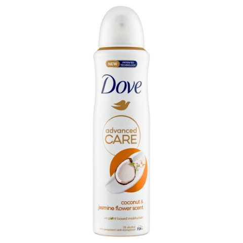 Dove Advanced Care Coconut & Jasmine Flower Scent antiperspirant sprej 150ml