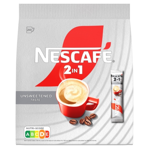 NESCAFÉ 2v1, instantní káva, 20 sáčků x 8 g (160g)