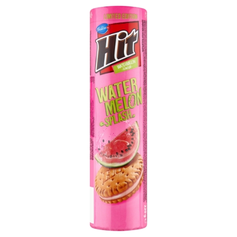 Bahlsen Hit Sušenky s náplní s příchutí melounu 220g