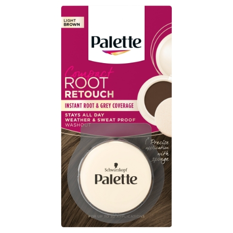 Schwarzkopf Palette Compact Root Retouch víceúčelový kompaktní pudr světle hnědý 3g
