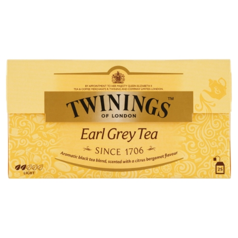 Twinings Earl Grey černý čaj aromatizovaný 25 x 2g (50g)