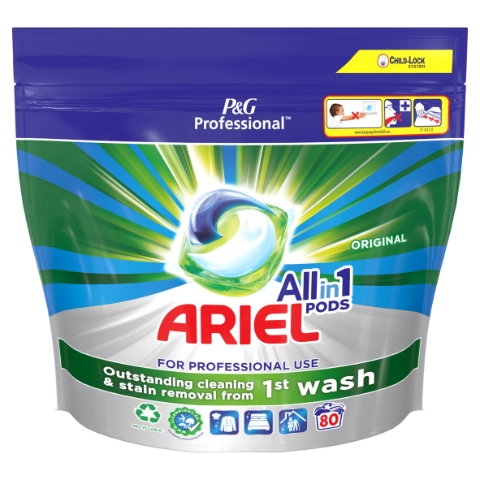 Ariel Professional All-in-1 PODS Tekutý Prací Prostředek, Kapsle/Tablety Regular, 80 Praní
