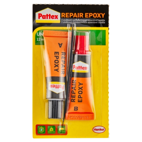 Pattex Repair Epoxy 2 složkové rychloschnoucí epoxidové lepidlo 12ml