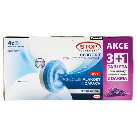 Ceresit Stop Vlhkosti Aero 360° pohlcovač vlhkosti 4 x 450g (1800g)