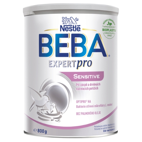 BEBA EXPERTpro SENSITIVE, při zácpě a zažívacích potížích, mléčná kojenecká výživa, 800g