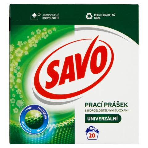 Savo Prací prášek univerzální 20 praní 1,4kg