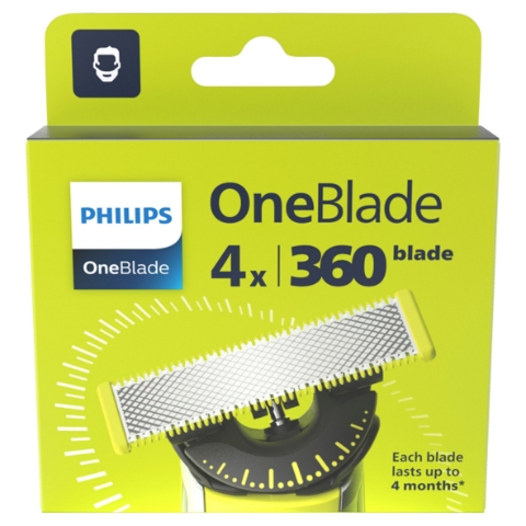 Philips OneBlade QP440/50 výměnné břity 360 4 ks