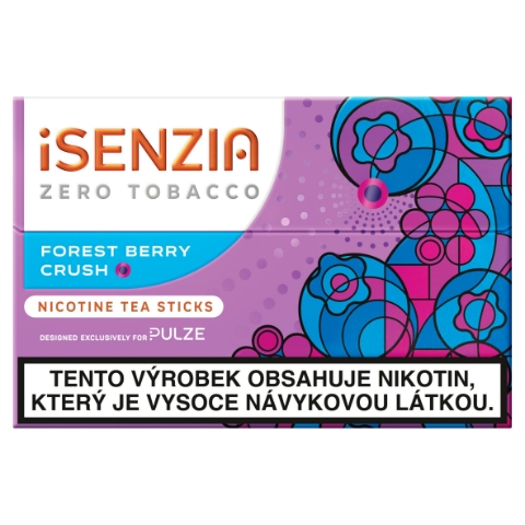Isenzia Zero Tobacco Forest Berry Crush nikotinové čajové náplně k  zahřívání 20 ks