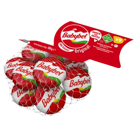 Babybel Mini Original poloměkký zrající plnotučný sýr 9 x 20g (180g)