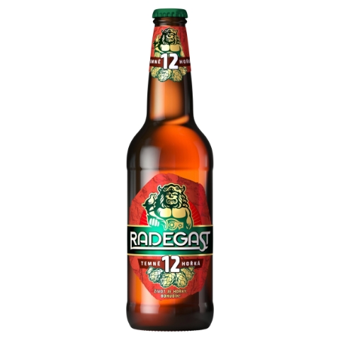 Radegast Temně hořká 12 pivo polotmavý ležák 0,5l