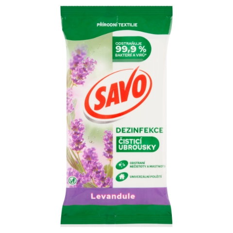 Savo Levandule čistící ubrousky