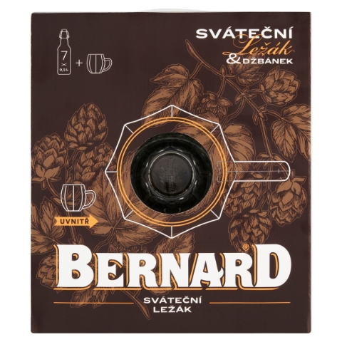 Bernard Sváteční ležák 7 x 0,5l (3,5l) & džbánek