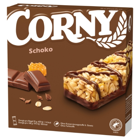 Corny Cereální tyčinka v mléčné čokoládě 6 x 25g (150g)
