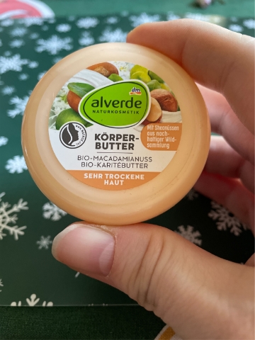 Alverde Naturkosmetik Bio makadamia tělové máslo 50 ml