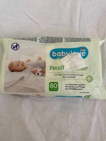 Vlhčené ubrousky babylove s aloe vera a heřmánku 80ks