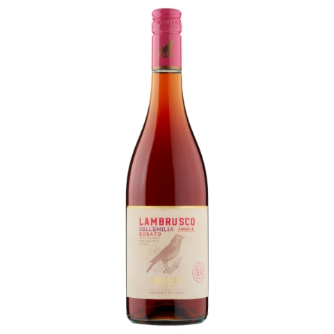 Civ&Civ Lambrusco Dell'Emilia Amabile růžové sladké přírodní perlivé víno 75cl