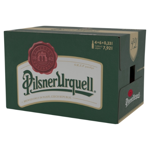 Pilsner Urquell Pivo ležák světlý 4 x 6 x 0,33l (7,92l)