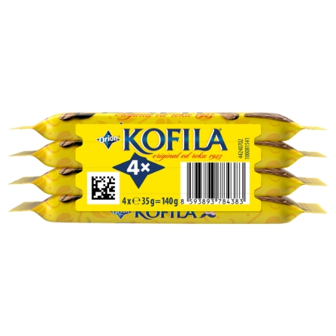 ORION KOFILA Originál čokoládová tyčinka s kávovou náplní 4 x 35g
