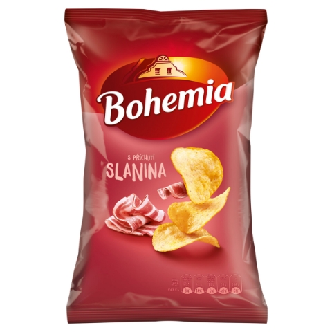Bohemia Chips s příchutí slanina 130g