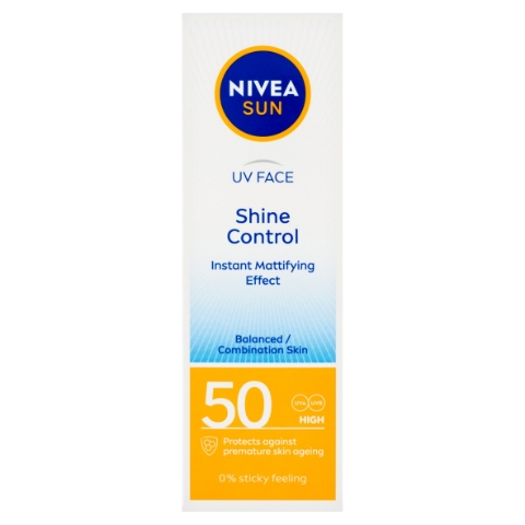 Nivea Sun Shine Control zmatňující pleťový krém na opalování OF 50 50ml