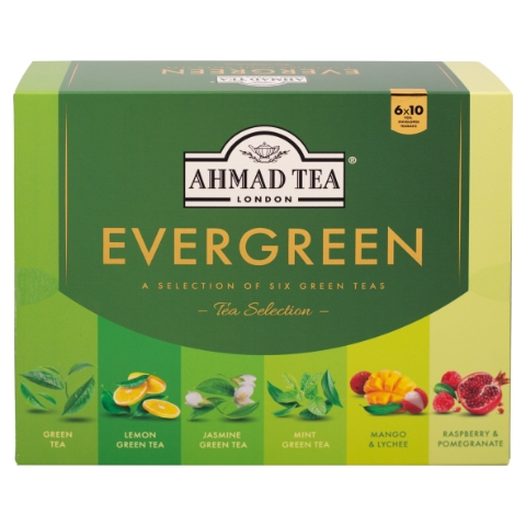 Ahmad Tea Evergreen výběr zelených a zelených aromatizovaných čajů 115g