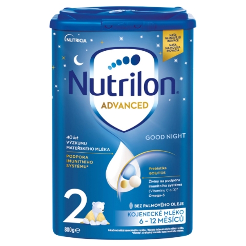 Nutrilon 2 Advanced Good Night kojenecké mléko 6-12 měsíců 800g