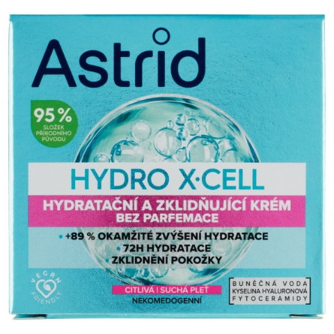 Astrid Hydro X·Cell hydratační a zklidňující krém 50ml
