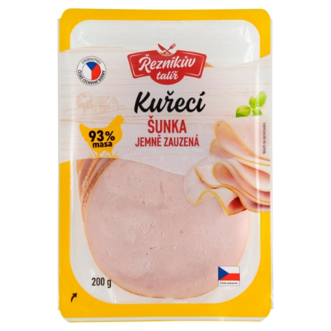 Řezníkův talíř Kuřecí šunka jemně zauzená 200g