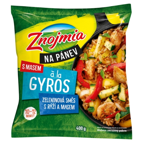 Znojmia Na pánev à la gyros zeleninová směs s rýží a masem 400g