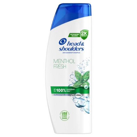 Head & Shoulders Menthol Fresh Šampon proti Lupům 500 ml Každodenní Použití. Pocit Čistoty