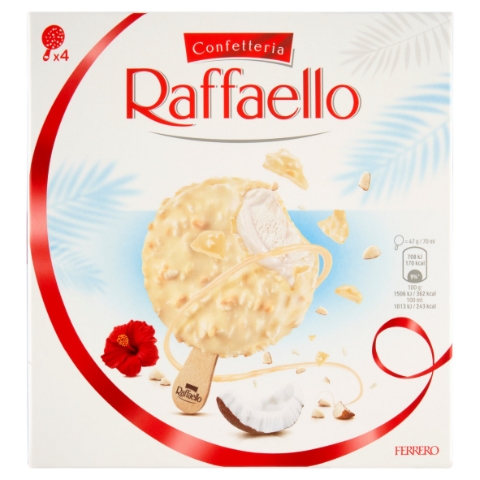 Raffaello Mražený krém s rostlinným tukem kokosový 4 ks 280ml
