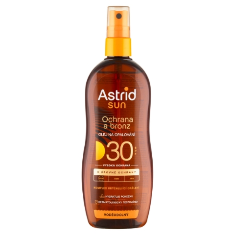Astrid Sun Ochrana a bronz olej na opalování SPF 30 200ml