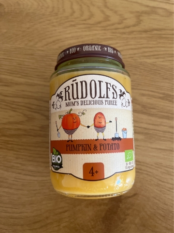 Bio příkrm dýně a brambory 190 g Rudolfs