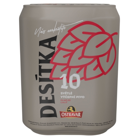 Ostravar 10 světlé výčepní pivo 4 x 0,5l