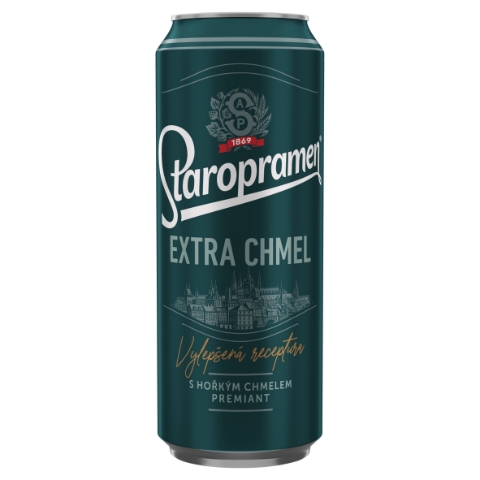 Staropramen Extra chmel pivo ležák světlý 0,5l