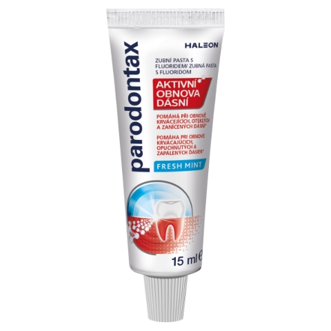 Parodontax Aktivní obnova dásní Fresh Mint zubní pasta s fluoridem 15ml