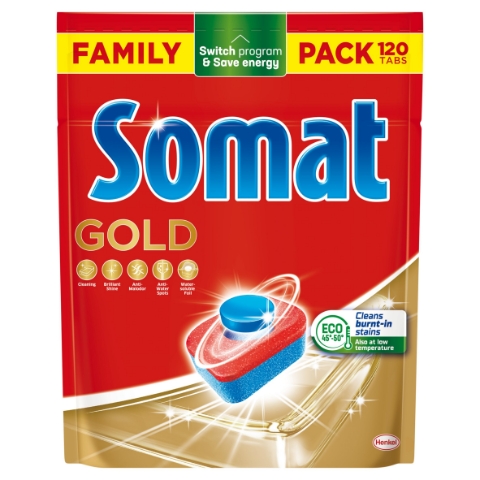 Somat Gold Tablety do automatické myčky na nádobí 120 ks 2112g