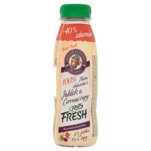 RIO FRESH 100% šťáva chlazená z jablek a červené řepy 330ml