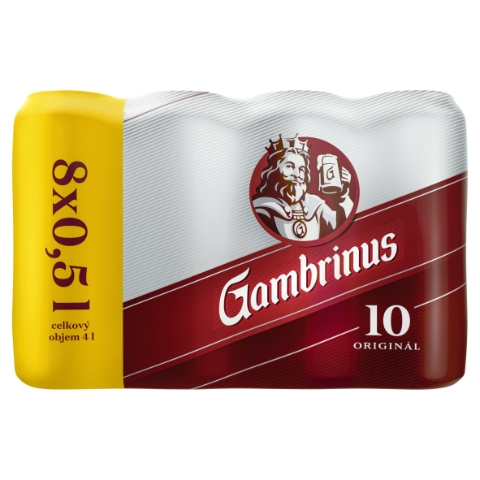 Gambrinus Originál 10 8 x 0,5l (4l)