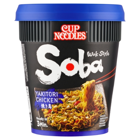 Cup Noodles Instantní pšeničné nudle s ochucující omáčkou s příchutí kuřecí yakitori 89g
