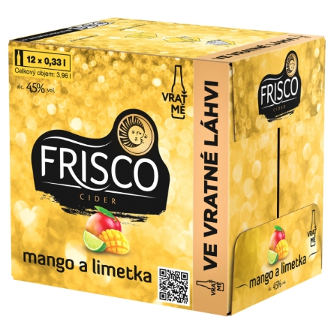 Frisco Cider mango a limetka 12 x 0,33l (3,96l)
